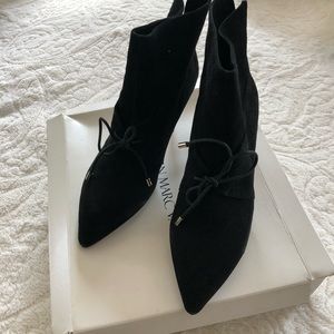 Carmen Marc Valvo Suede Booties Agnese 10